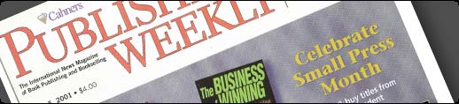 Photo of Publishers Weekly magazine, March 2001, which featured The Business of Winning on its cover